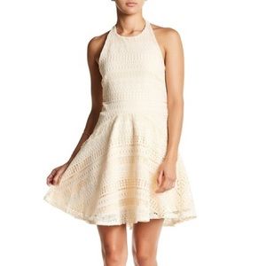 Vanity Room - Geo Lace Fit & Flare Dress